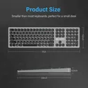 Беспроводная клавиатура xda, перезаряжаемая тонкая клавиатура с русской раскладкой, подходит для imac, apple, планшетов, компьютеров (art.: 3920c48a65ee1)