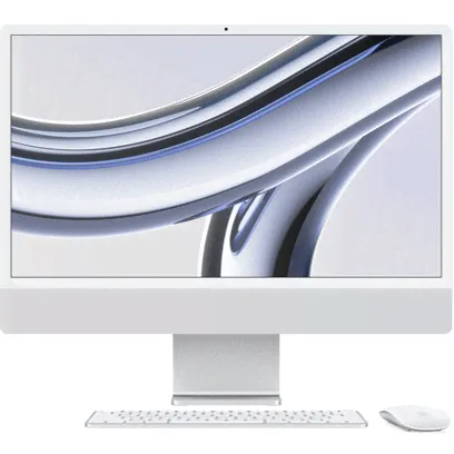 Моноблок Apple iMac 24 M3 (2023) Silver (Серебристый) (M3 8-core CPU/16GB/512Gb/10-Core GPU)