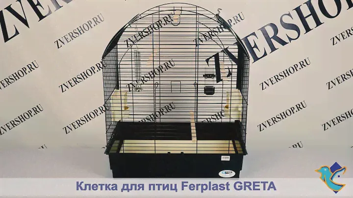 Клетки для птиц Greta (черная) Ferplast