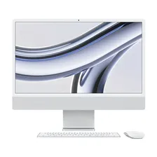 Моноблок Apple iMac (2023) 24" Retina 4,5K, M3 (8C CPU, 10C GPU), 8 ГБ, 512 ГБ SSD, MQRK3, Серебристый