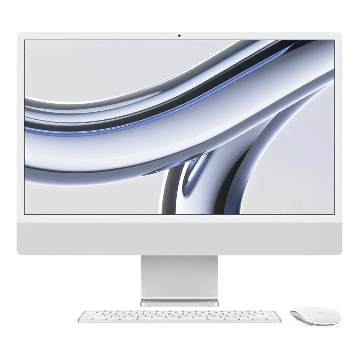 2023 Apple iMac 24″ серебристый (Apple M3, 8Gb, SSD 256Gb, M3 (10 GPU))-2