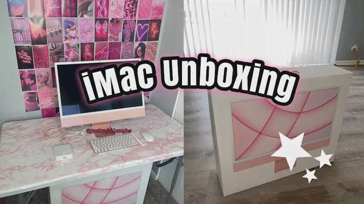 Pink M1 iMac Unboxing! | 24" iMac unboxing and setup