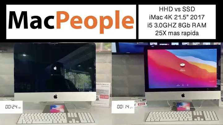 HDD vs SSD iMac 2017 21.5"