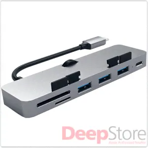 USB-концентратор Satechi Aluminum USB-C Clamp Hub Pro для iMac 2017 и iMac Pro, серый космос-0
