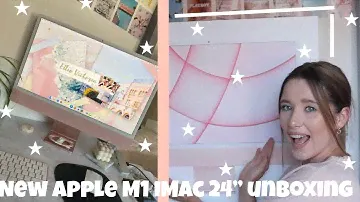 РОЗОВЫЙ M1 iMAC 24 ДЮЙМА 🎀 РАСПАКОВКА, НАСТРОЙКА И ПЕРВЫЕ ВПЕЧАТЛЕНИЯ, ИЮНЬ (2021 Г.)