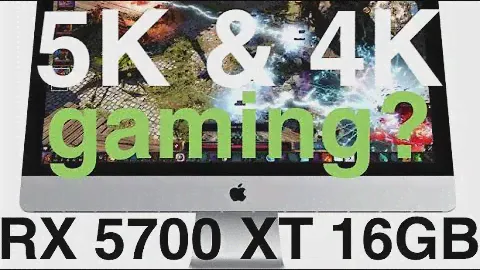 5K & 4K GAMING; 2020 iMac’s Nano-Texture glass