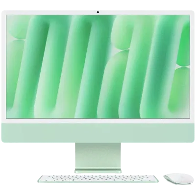 Apple iMac 24" Retina 4,5K, M4, MD2Q4, (10C CPU, 10C GPU, 2024), 24 GB, 512 GB SSD, Green-0