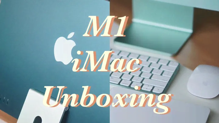 M1 24-inch iMac Unboxing | green, keyboard with touch id, magic trackpad aesthetic #m1imac