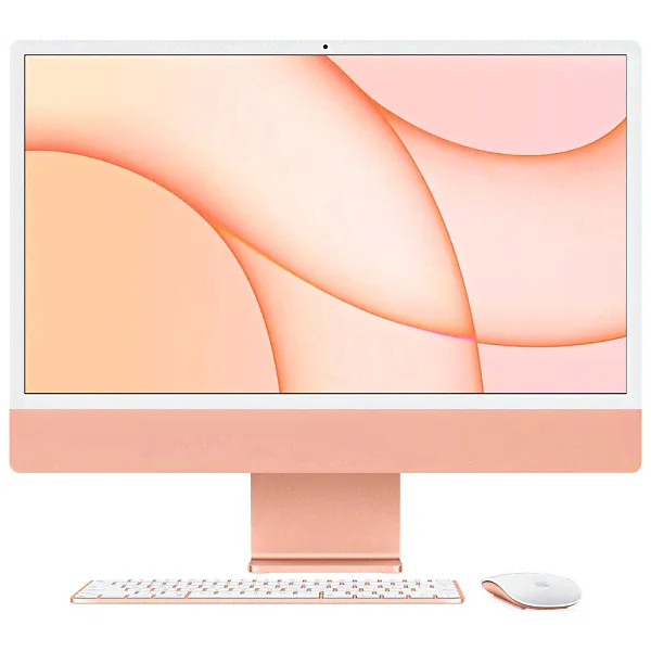 Моноблок Apple iMac 24" 2021 Apple M1, RAM 16 ГБ, SSD 1 ТБ, Apple M1 8-Core, оранжевый